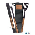 Solid Oak BBQ Set